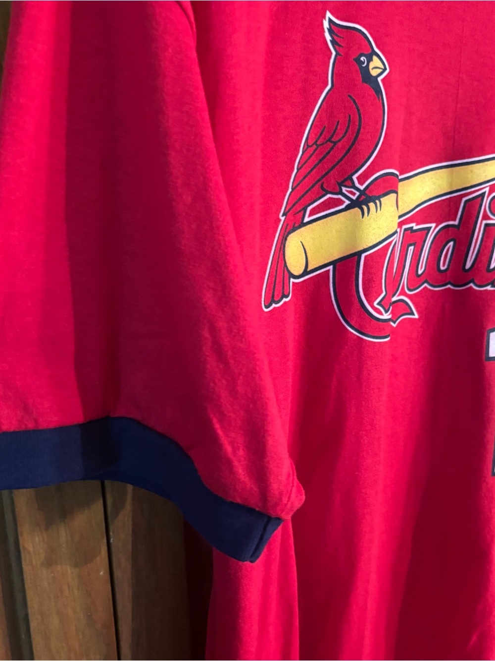 Majestic Red St. Louis Cardinals Jim Edmonds # 15 Shirt-Jersey - Picture 5 of 7